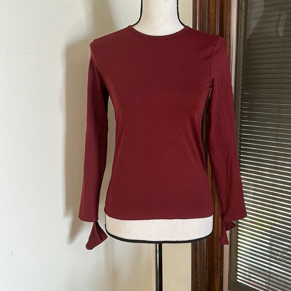 Helmut Lang | Fitted Slit Cuff Stretch Tee Size M - Picture 2 of 9